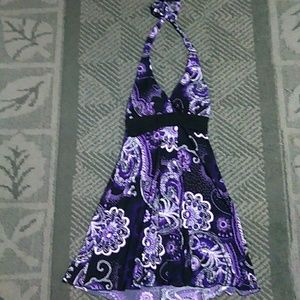 Womens midi halter dress